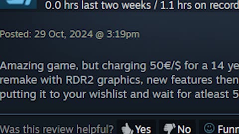 Red Dead Redemption Steam Review