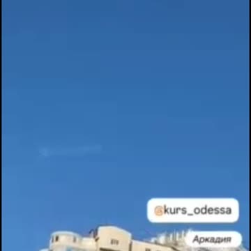 Odesa is under massive attack by Russian drones, with air defenses operating over the city.