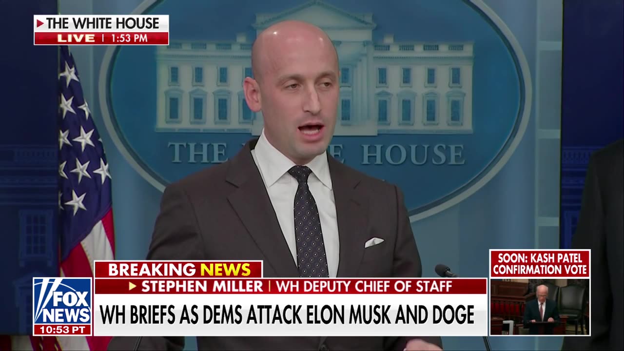 Stephen Miller gives 'civics lesson' on presidential powers at WH presser