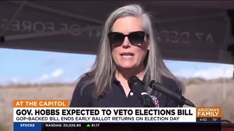 BREAKING: AZ Gov. Hobbs (D) vetoes bill to speed up election results and