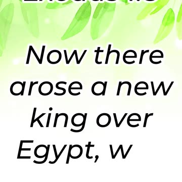 "A New King Who Did Not Know Joseph" Exodus 1:8 #shorts #youtube #jesus #ytshorts #shortvideo #faith