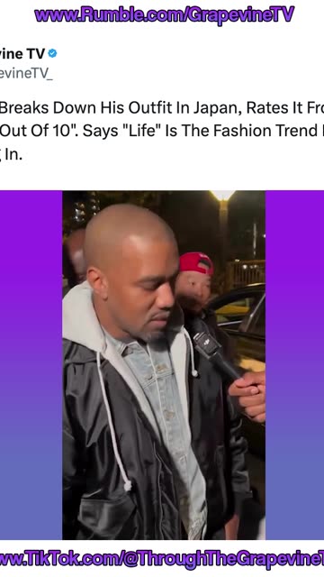 Kanye West In Japan Rates His Outfit “10/10,” Says “Life” Is the Fashion Trend He Regrets Most.