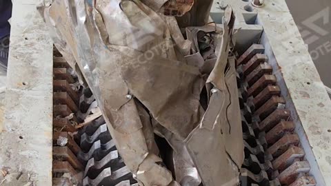 GD5P Twin-Shaft Shredder for Thin Aluminum Bundles!