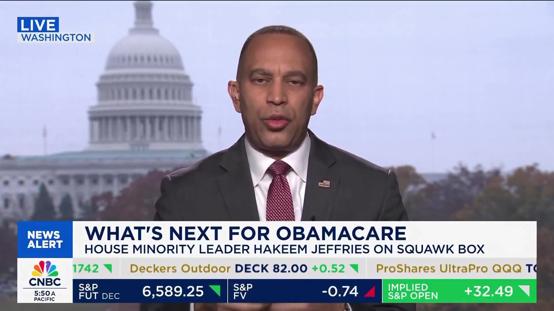 Hakeem Jeffries Blows Up At CNBC Host