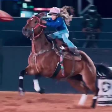 She is very good at controlling a creature much larger than herself.