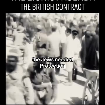The British contract with Eastern European settlers in Palestine