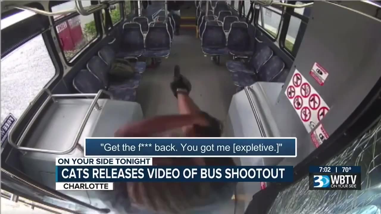This incident occurred back in May in Charlotte, NC where a passenger started shooting