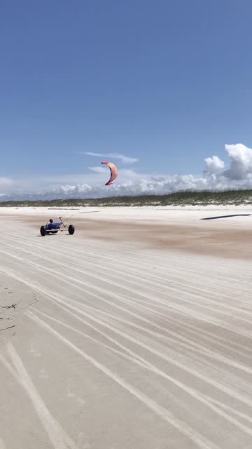 Wind-Powered Beach Carts?! 🌬️⛵ Anastasia Beach, Florida