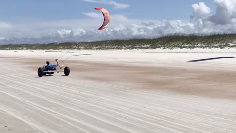 Wind-Powered Beach Carts?! 🌬️⛵ Anastasia Beach, Florida