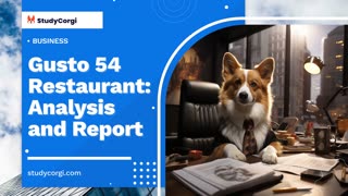Gusto 54 Restaurant: Analysis and Report - Research Paper Example