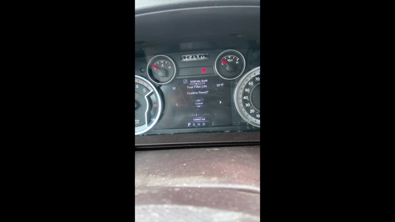 2014 Ram 3500 (Cummins) - Oil and Fuel Filter Life Reset