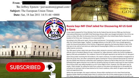 BREAKING: THE GOLD AT FT. KNOX IS GONE