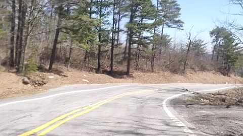 Cycling down Potts Mt.