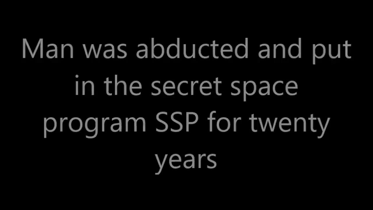 Un homme a été enlevé et intégré au programme spatial secret SSP pendant vingt ans.