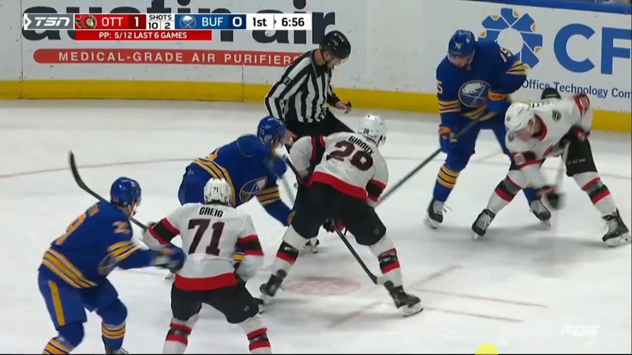 Sénateurs D'Ottawa vs Sabres de Buffalo