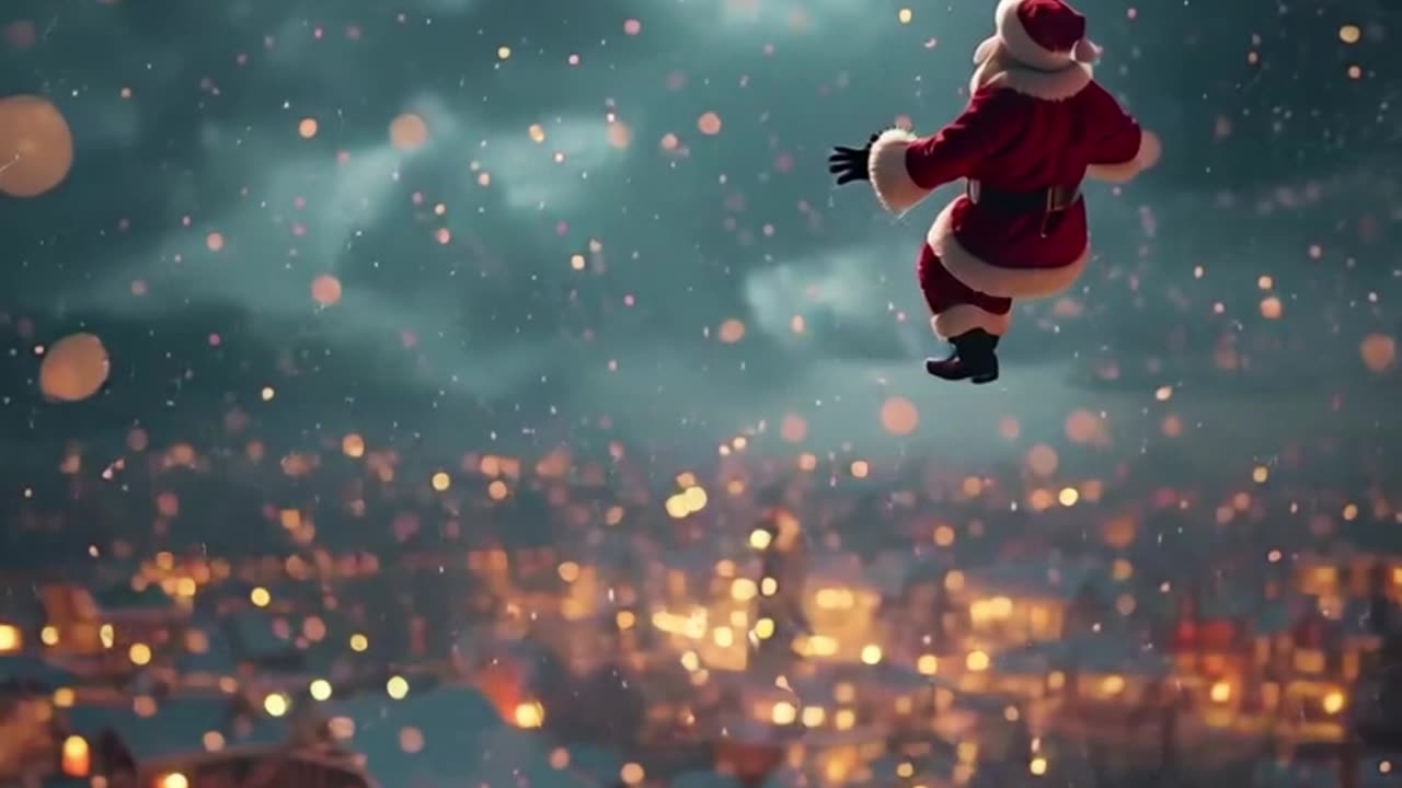 lucid-origin_Cinematic_Christmas_night_scene_ultra-realistic_Santa_Claus_flying_over_a_snowy_-0.mp4