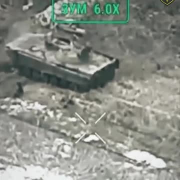 Russian APC Takes Out Half the Squad