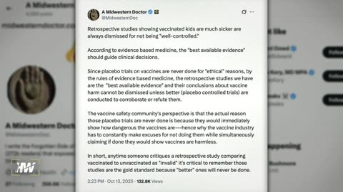 Del Bigtree Discusses A Critical Point Within Evidence Based Medicine