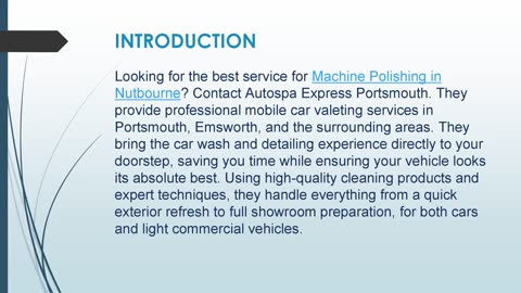 Best service for Machine Polishing in Nutbourne