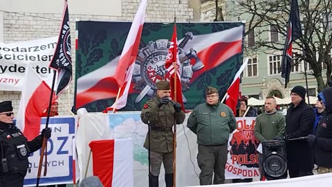 Brońmy Polskiej Tożsamoścì !!! Kraków Rynek Główny 01.02.2025