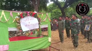 🕯️⚔️ Myanmar War | Funeral Honors Fallen Lightning Company Fighter in Monywa | RCF