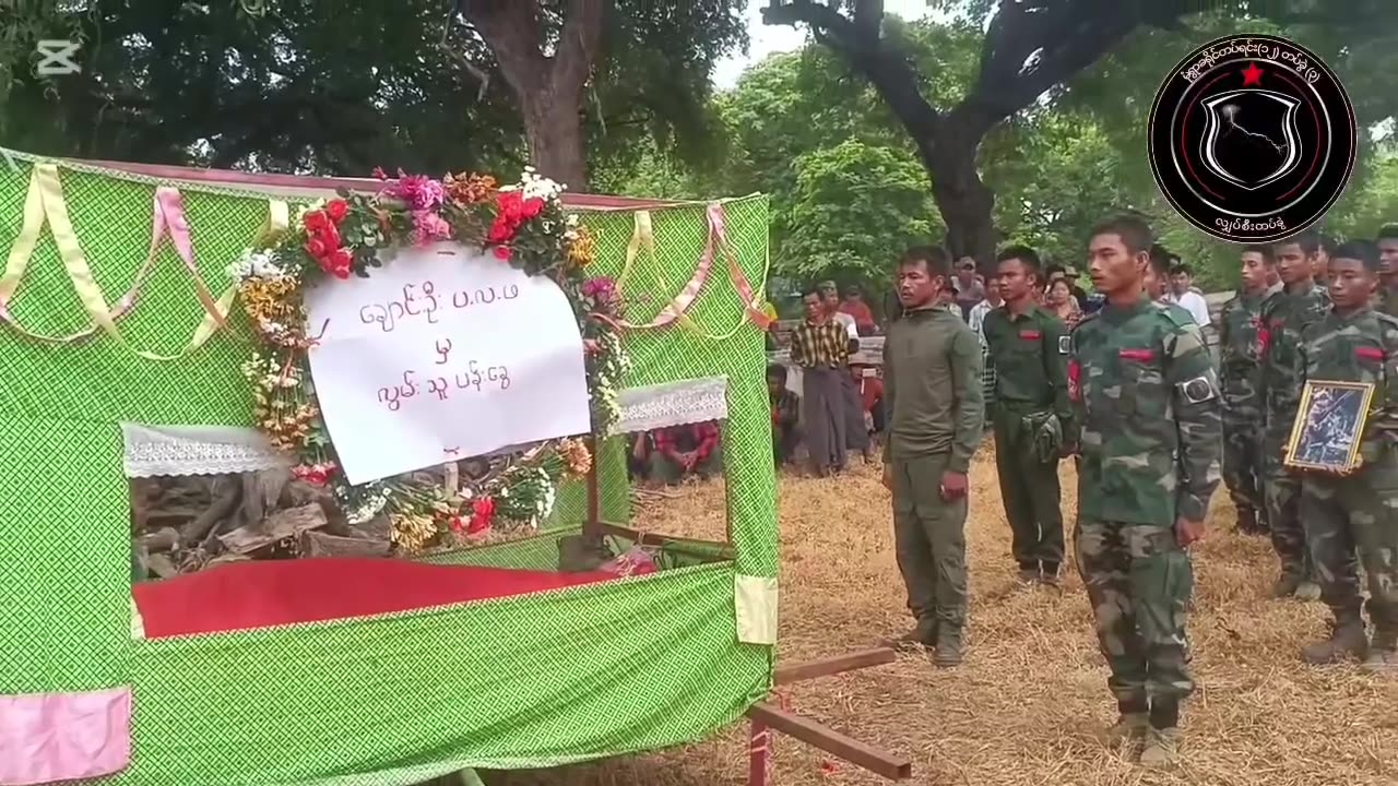 🕯️⚔️ Myanmar War | Funeral Honors Fallen Lightning Company Fighter in Monywa | RCF