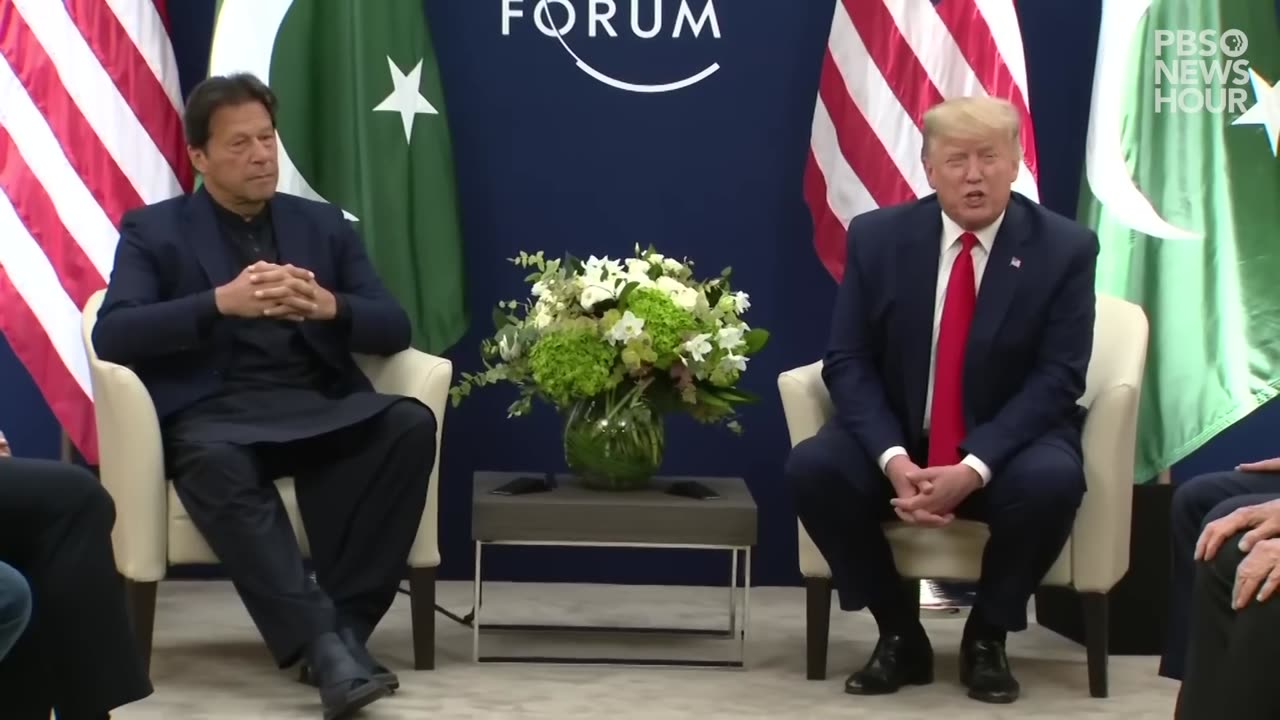 WATCH__DONALD__TRUMP__talks__with__PAKISTAN__PRIME__MINISTER IMRAN KHAN at economic forum in davos