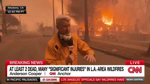 Anderson On-Scene: LA County Wildfires Out of Control, 2 Dead, Others Injured