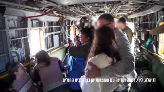 Freed Israeli soldiers seen onboard military flight to hospital