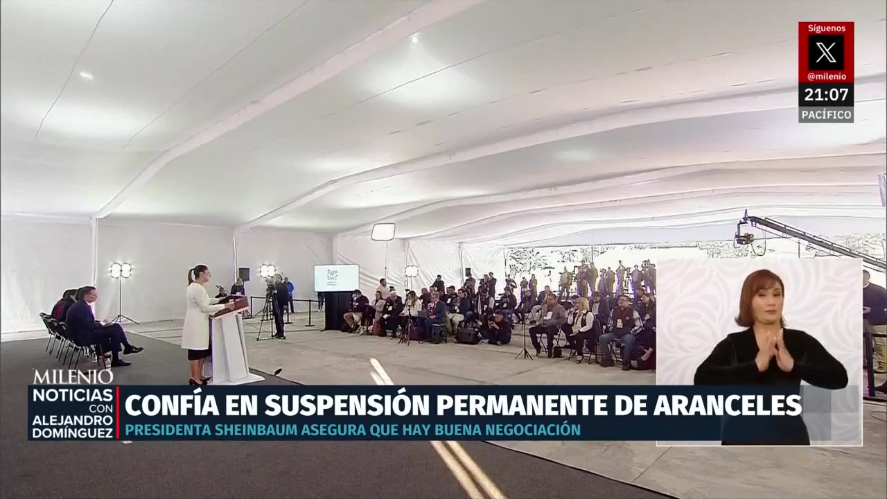 Presidenta Sheinbaum confía en convertir el aplazamiento de aranceles en medida permanente