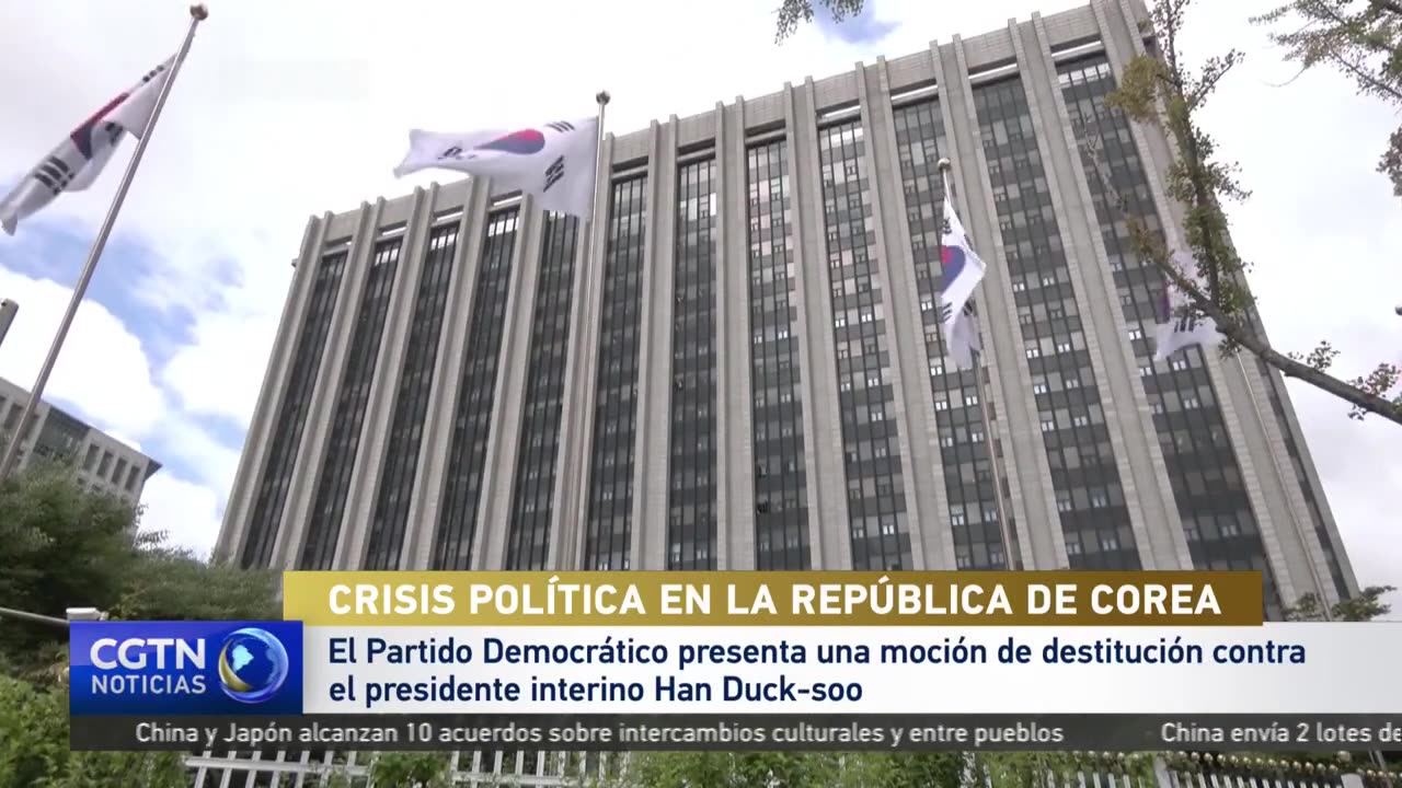 El Partido Democrático presenta una moción de destitución contra el presidente interino Han Duck-soo