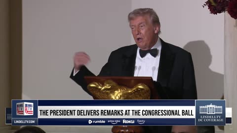 LIVE: THE PRESIDENT DELIVERS REMARKS AT THE CONGRESSIONAL BALL