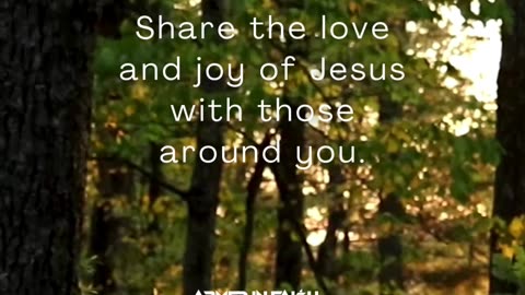 Spread His love and joy. Be a blessing to others. 💖
