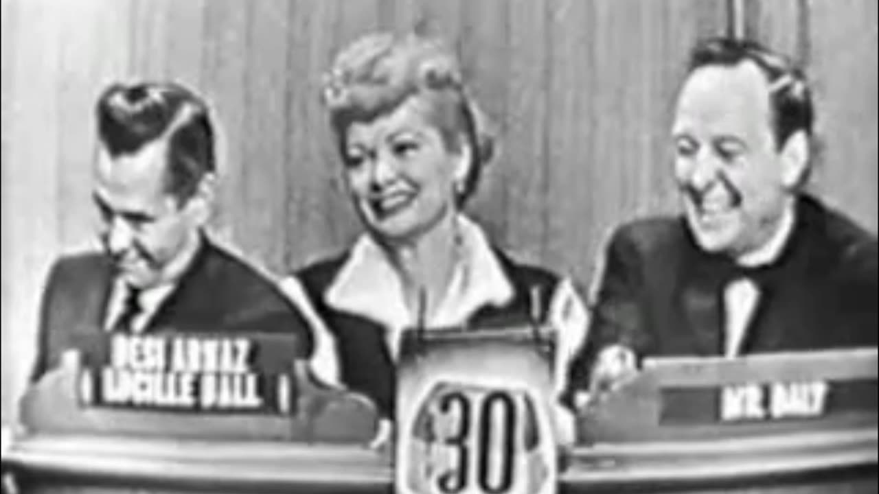 Lucille Ball and Desi Arnaz on "What's My LIne" (EDITED from 1955 episode)