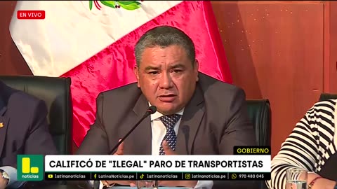 "Está vinculado a un tema político": Santiváñez anuncia que PNP acompañará en paro de transportistas