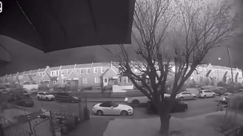 Another Ring camera Northeast Philadelphia from a block away #planecrash #Philadelphia #Learjet55