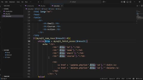 How to create view in PHP