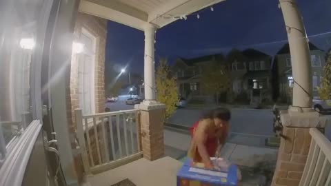 CAUGHT ON CAMERA: A Jeetess goes house to house stealing all the Halloween Candy and Decorations