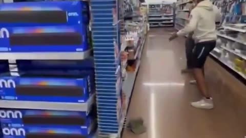 A violent black thug targets and assaults a young white teen.