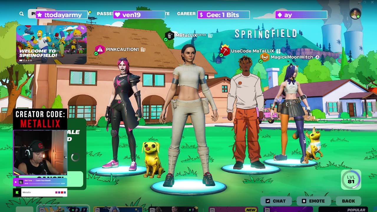 Fortnite x Simpson | Subscriber Games | Squads Join up!