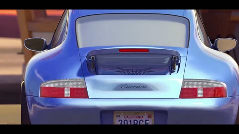 Cars Sally Carrera's Tattoo and Bumper