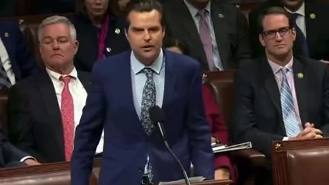 This 30 second video is the exact moment I knew the Deep State would come after Matt Gaetz