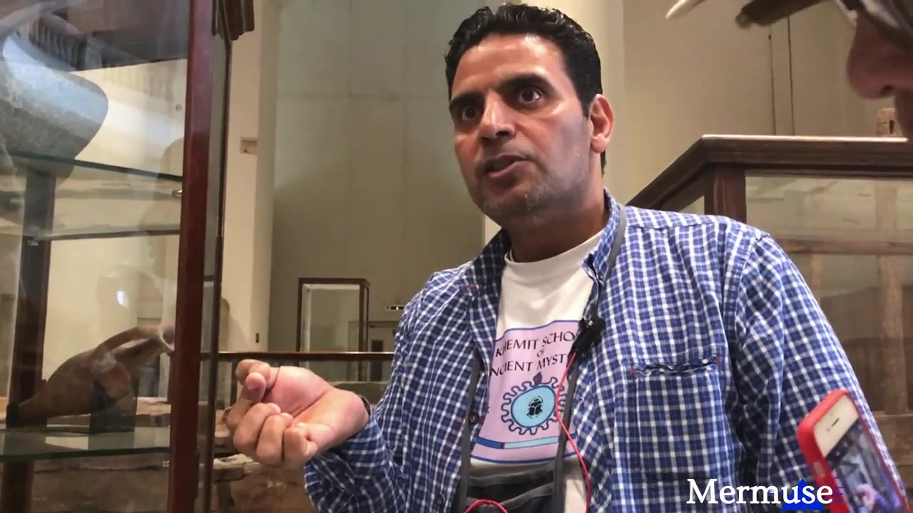 Missing History: Mermuse with Guide Of Egypt in the Egyptian Museum