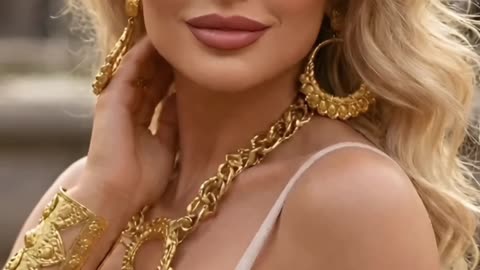 Glamorous Gold Statement Jewelry Set for Elegant Fashion Lovers #LuxuryJewelry #Fashionista