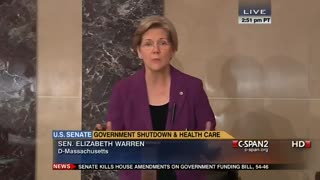 Chief Warren Is Being Haunted by Her Own Government Shutdown Comments in 2013