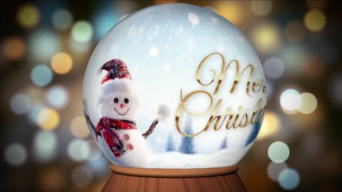 Merry Christmas 🎄 Slow Relaxing Music with Snow Globe Ambiance
