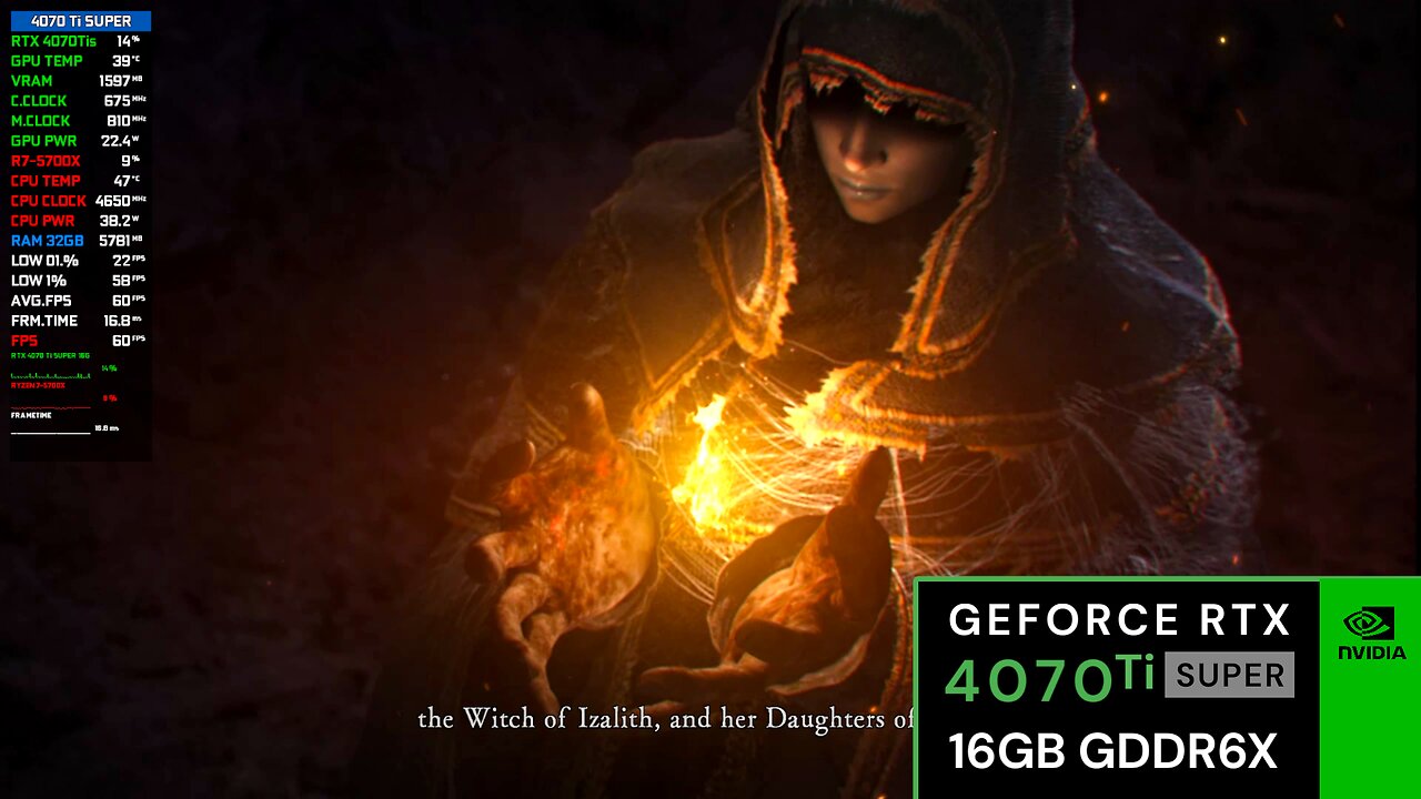 RTX 4070 Ti SUPER + RYZEN 7-5700X [001] Dark Souls Remastered