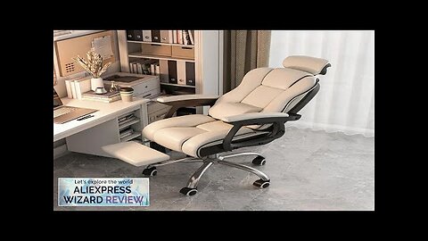 Executive Cushion Wheels Office Chair Full Body Modern Leather Comfortable Swivel Chair Review