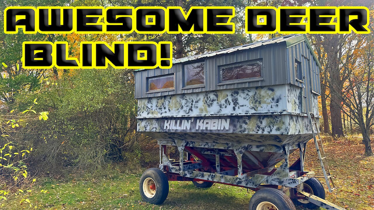 Awesome Mobile Deer Hunting Blind!