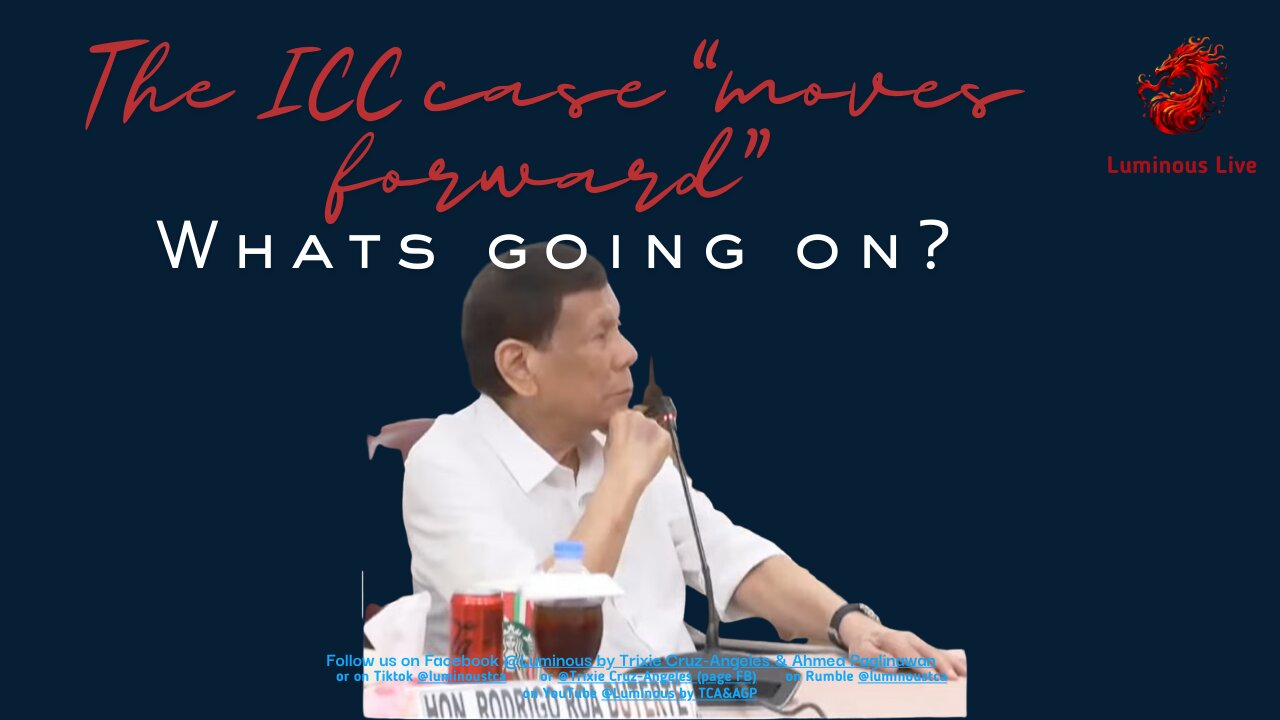 The ICC case moves forward